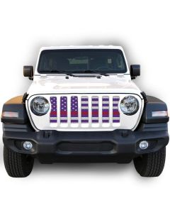 UTS JL WHITE/PURP RED LINE GRILLE INSRT WITH TRAIL CAMERA