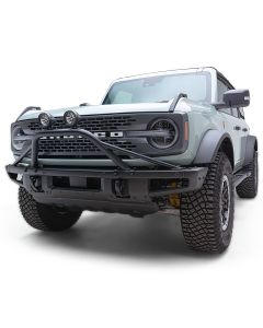 ZROADZ 2021-2023 Ford Bronco Prerunner Baja Bar (Mid-Length Hoop) LED Kit Includes (2) 4 inch Round White ZROADZ LED Pod Lights