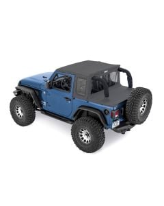 Halftop Soft Top - '18-22 Wrangler JL 2-Door (Black Diamond)