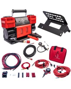 Thor's Lightning  12v True Dual Portable Air Compressor Ultimate Setup Bundle for 07-18 Jeep Wrangler JK Unlimited 4-Door
