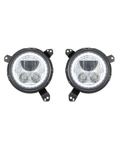 VIS VORTEX LED HDLMPS BR CHRM/WHT JL JT