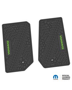 07-13 Jeep JK 2 Dr Front -Tire Tread/Scorched Earth Scene w/ Sahara Insert - Black w/ Lime Insert