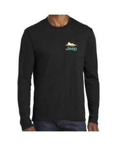 Jeep Merchandise  Mens Long Sleeve Jeep Dunes T-Shirt in Black  