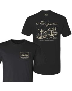 Jeep Merchandise  Men's Jeep Vintage Wagoneer T-Shirt in Black  