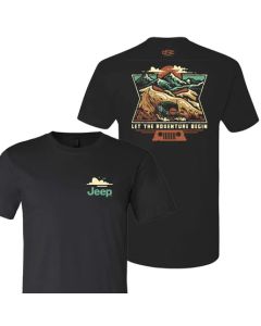Jeep Merchandise  Men's Jeep Dunes T-Shirt in Black 