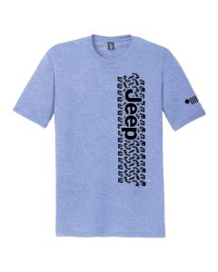 Jeep Merchandise  Men's Jeep Track T-Shirt in Triblend Lake Blue 