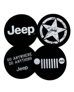Jeep Merchandise  Jeep Logo Coaster Set 4-pc. 