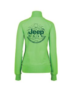 Ladies Jeep Adventure Is Everywhere Fleece Jacket - Lime Green Large