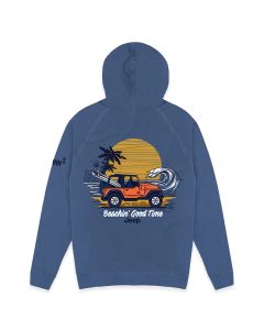 Jeep Merchandise  Mens Jeep Beachin Zip French Terry Hooded Sweatshirt in Slate  