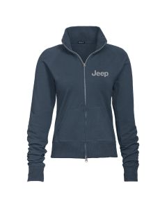Ladies Jeep Text Fleece Jacket - Storm Grey Small