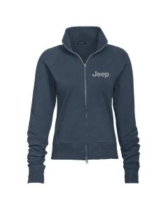 Ladies Jeep Text Fleece Jacket - Storm Grey Medium