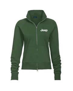 Ladies Jeep Text Fleece Jacket - Jeep Green Medium