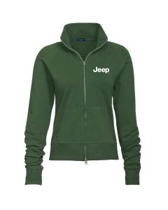 Ladies Jeep Text Fleece Jacket - Jeep Green Large