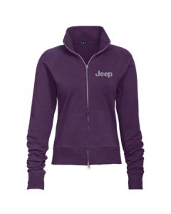 Ladies Jeep Text Fleece Jacket - Purple XS