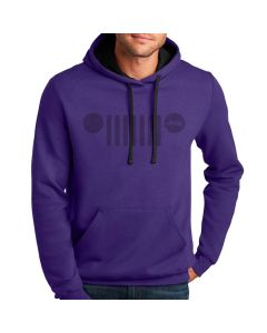 Jeep Merchandise  Mens Jeep Purple Tone Hoodie  