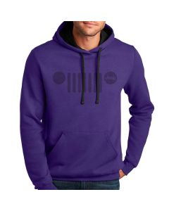 Jeep Merchandise  Mens Jeep Purple Tone Hoodie  