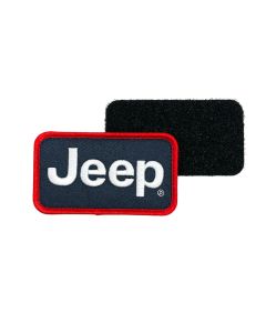 Patch - Jeep Text - Red/White/Navy Velcro Backing