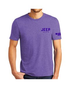 Mens Jeep Life Purple Tone Triblend T-Shirt 4XL