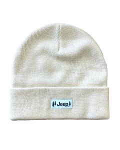 Hat - Jeep Pines Patch Flip Knit Cream