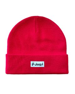 Hat - Jeep Pines Patch Flip Knit Red