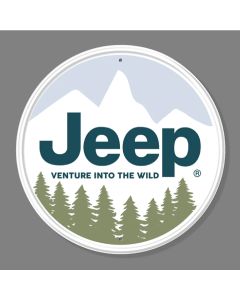 Metal Sign - Jeep Venture Into the Wild - Simple