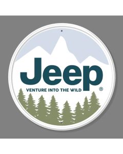 Metal Sign - Jeep Venture Into the Wild - Simple