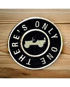 Patch - Jeep Willy's There's Only One Heat Seal Backing