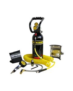 5LB CO2 TANK PACKAGE B 250PSI BLACK