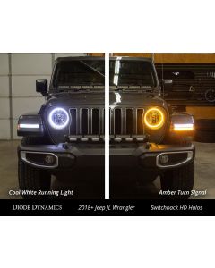 Diode Dynamics   HD LED Headlight Halos  for 18-20 Jeep Wrangler JL & Gladiator JT