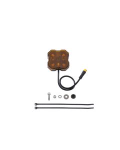 Stage Series Single-Color LED Rock Light, Amber M8 (one)