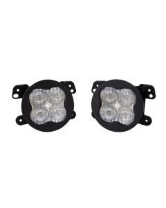 Diode Dynamics DD8942 SS3 Dual Color Type M SAE Fog Light Kit for 07-18  Jeep Wrangler JK, 18-23 Wrangler JL Sahara/Rubicon (w/ Plastic Bumper), & 20-23 Gladiator JT Overland/Rubicon (w/ Plastic Bumper)