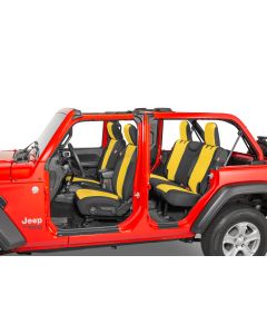 DIVER DOWN NEO SEAT COVER YEL JLU W/O RR ARMREST w/Console Cover