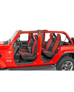 DIVER DOWN NEO SEAT COVER RED JLU W/ RR ARMREST