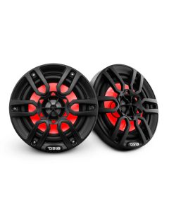 DS18  6.5" 2-Way Coaxial Marine Speaker with LED RGB Lights  