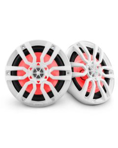 NXL 8" 2-Way Coaxial Marine Speaker With LED RGB Lights 125 Watts Rms 4-Ohm -White