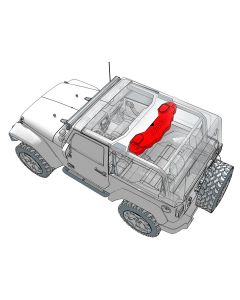 DS18  Overhead Bar System with 4 PRO-TW4L Tweeters for 18-23 Jeep Wrangler JL & Gladiator JT
