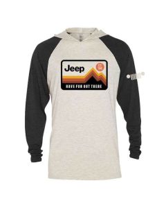 Jeep Merchandise  Have Fun Out There Long Sleeve Hooded T-Shirt 