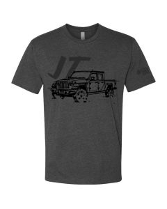 Jeep Merchandise  Mens LDD Series Jeep Gladiator JT Short Sleeved T-Shirt in Charcoal 