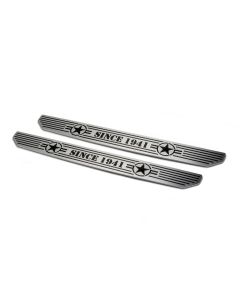 DV8 Offroad D-JL-180014-STR2 Front Sill Plates with Since 1941 Logo  for 18-20 Jeep Wrangler JL & Gladiator JT