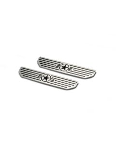 DV8 Offroad D-JL-180014-STR4 Rear Sill Plates with Star Logo  for 18-20 Jeep Wrangler JL Unlimited & Gladiator JT