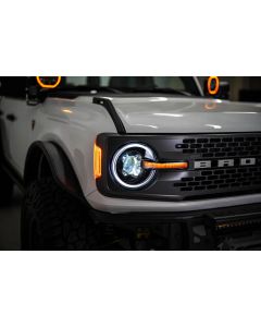 DV8 Offroad HLCBR-01 Black Headlights for 21-26 Ford Bronco