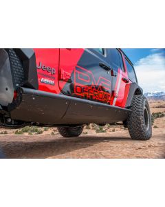 DV8 Offroad SRJL-01 Boatside Sliders for 18-19 Jeep Wrangler JL Unlimited 4-Door