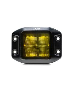 DV8 Offroad BE3FMW40W-A 3" Elite Series Amber LED Flush Mount Pod Light - Flood Beam Pattern 
