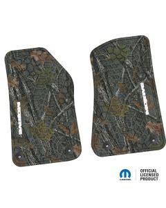18-24 Jeep JL 2 Dr/Gladiator Front -Tire Tread/Scorched Earth Scene w/ Mojave Insert - Rugged Woods w/ White insert