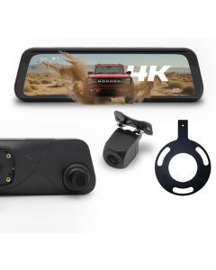 Stinger Off-Road STR4KBR 9.66" 4K RearView DVR Monitor Mirror with Front & Rear Camera Kit for 21-26 Ford Bronco