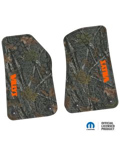 18-24 Jeep JL 2 Dr/Gladiator Front -Tire Tread/Scorched Earth Scene w/ Willys Insert - Rugged Woods w/ Orange insert