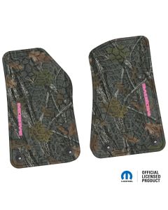 18-24 Jeep JL 2 Dr/Gladiator Front -Tire Tread/Scorched Earth Scene w/ Mojave Insert - Rugged Woods w/ Pink insert