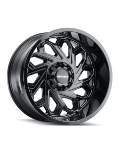 MAYHEM ESSEX 8112 GLOSS BLACK/MILLED SPOKES 20X9 5-127/5-139.7 18MM 87.1MM