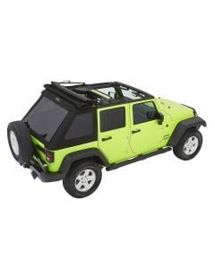 Bestop  Jeep Logo Trektop Glide Soft Top for 07-18 Jeep Wrangler JK Unlimited 4-Door