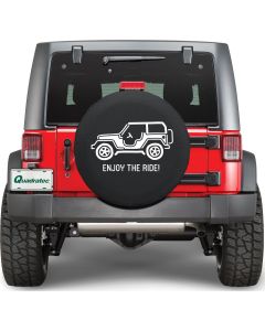 HBS ENJOY THE RIDE TIRE COVER 30X8 BK
